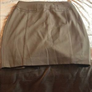 Brown pencil skirt